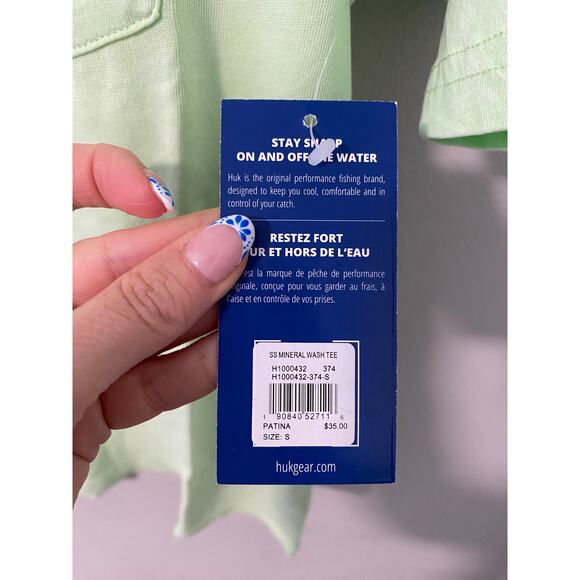 New Huk Men's Short Sleeve Mineral Wash T-Shirt Size Small - Picture 3 of 3